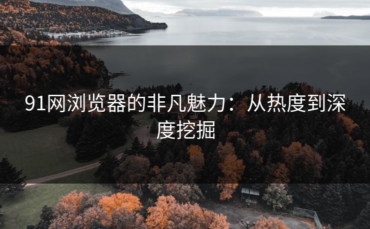 91网浏览器的非凡魅力：从热度到深度挖掘