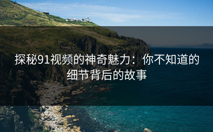 探秘91视频的神奇魅力：你不知道的细节背后的故事
