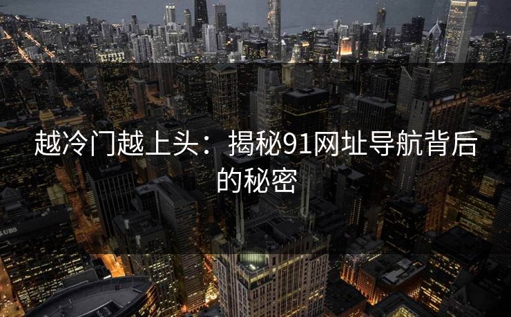 越冷门越上头：揭秘91网址导航背后的秘密